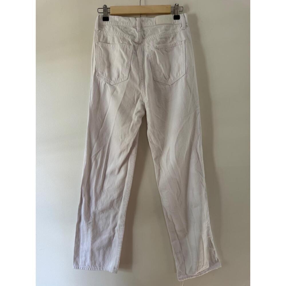 PISTOLA Womens Jeans Size 26 White High Rise Distressed Ripped Denim - Picture 3 of 10